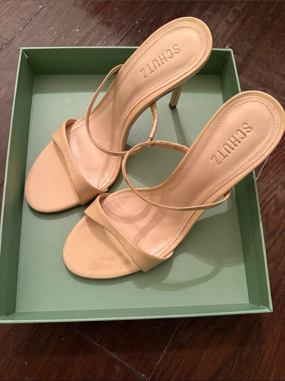 NEW Schutz Jessica Mule Patent Stiletto sandal 9.5